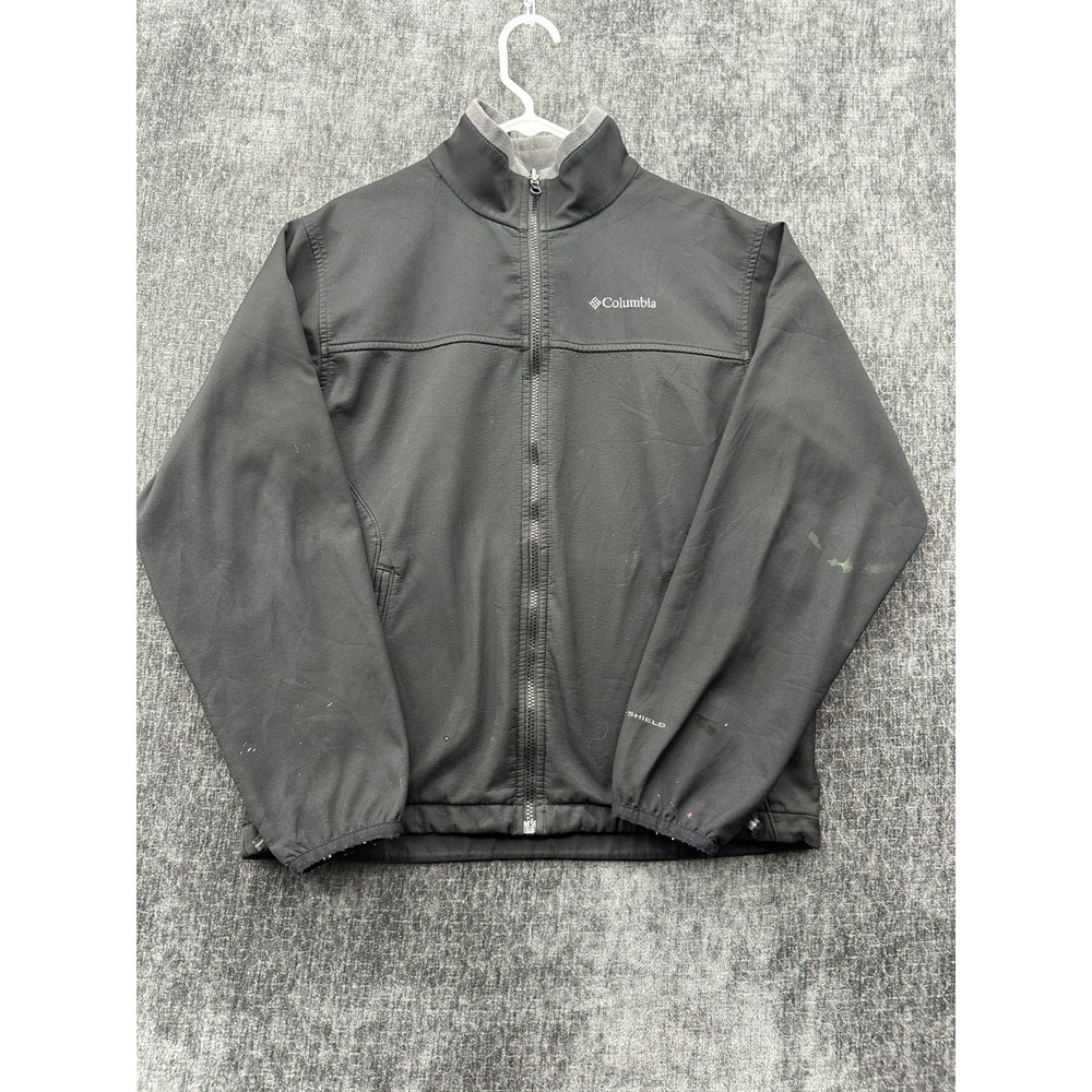 Columbia Sportswear Interchange Jacket Men Medium Black Omni Shield Mock Neck